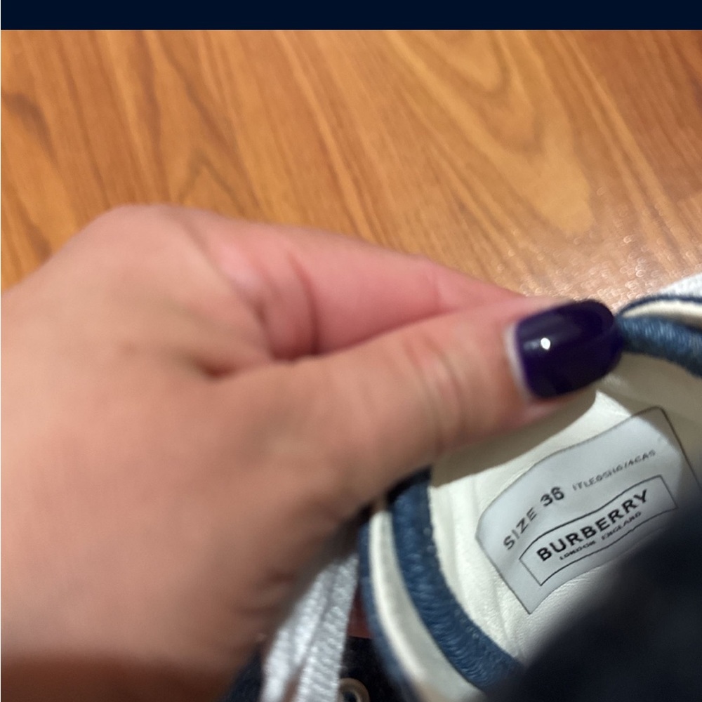 Denim buerberry sneakers - Picture 9 of 9